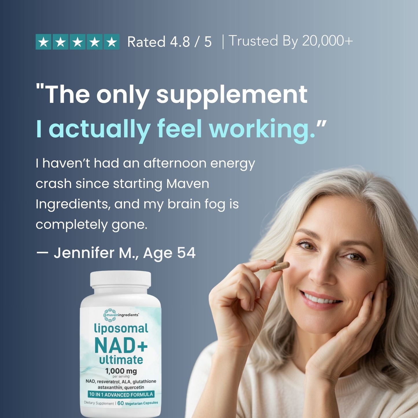 Liposomal NAD+ Capsules